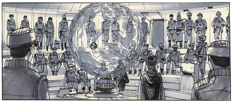 Illustration for article titled Never-Before-Seen Star Wars Storyboards Show The Original Trilogy Anew